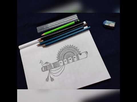 simple flute mandala art