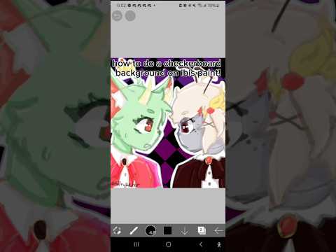 checkerboard background tut for ibispaint woo