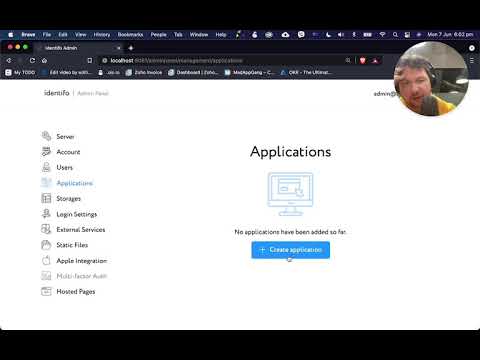 Identifo local configs and running identifo with in memory storage