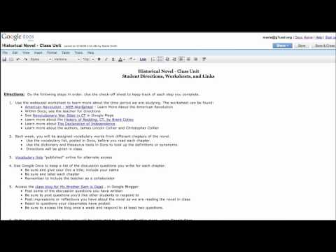 Publish a Google Document