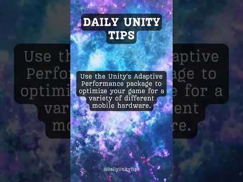 How to optimize mobile game performance in Unity? #FreeTutorials#UnityTips#UnityCommunity#GameDevTip