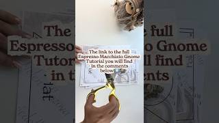 Click on the link above to watch the full tutorial ⬆️☕️ #helenlozova #handmade #coffeedecoration