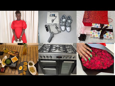 Unboxing New Cooker||Valentines Dinner||Fridge Restock||Valentines Day Gifts||Dinning Set Shopping