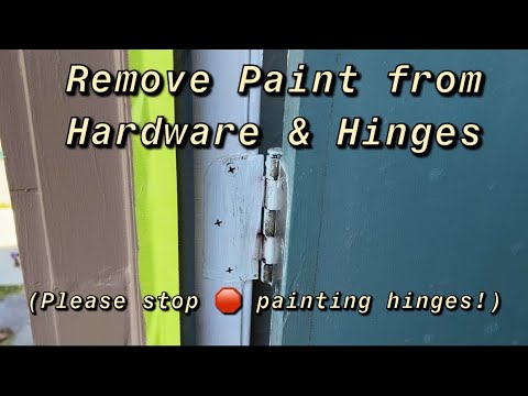 Remove Paint from Door Hinges for Pennies! Looks So Much Better! Improves the Look of Your Home!