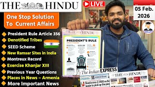 5 February  2026 | The Hindu Newspaper Analysis Today | Editorial Analysis  | Current Affairs Today