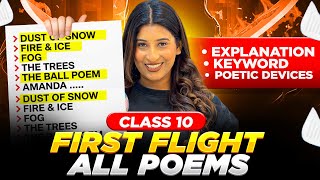 All First Flight Poems in ONE Video in Detail🔥Class 10 English 