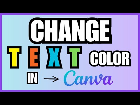 How To Change Text Color In Canva