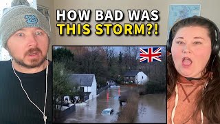 Americans React: Storm Chandra Hit the UK With Severe Flooding