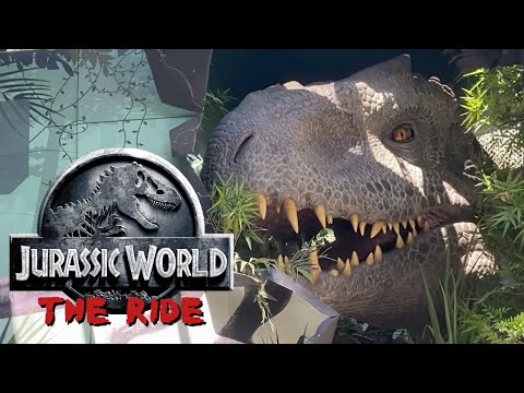 [POV] JURASSIC WORLD the RIDE • Front Row POV • UNIVERSAL STUDIOS HOLLYWOOD