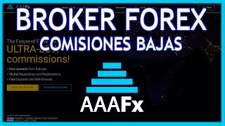 ⭐ Best Forex Broker with Low Commissions in 2026 || AAAFx.com Review in Spanish + Create an Account