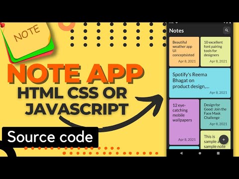 Make Your Own Notepad App Using JavaScript | Html CSS Note App(*PART 1*)