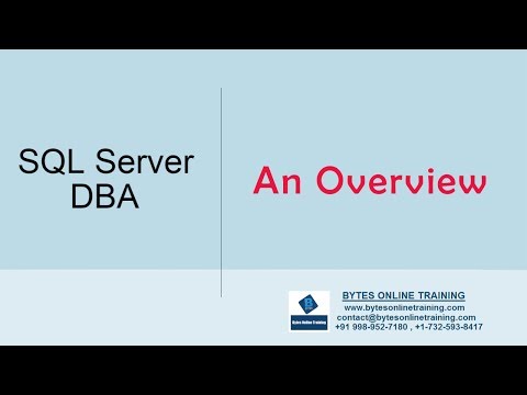 What is SQL Server DBA | Online Tutorials | Bytes Online Training