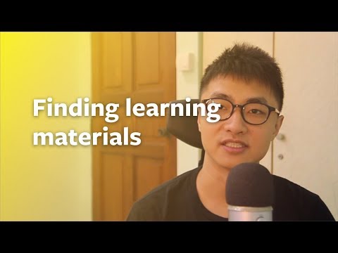 Finding materials to learn