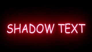 membuat shadow Text