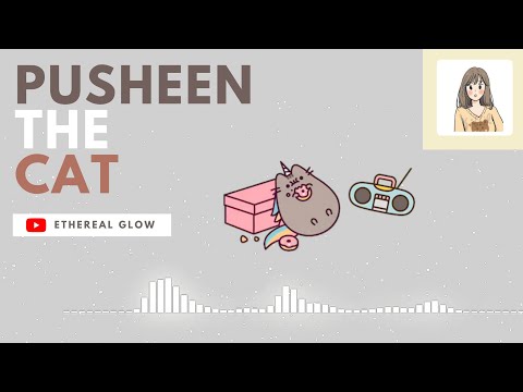 Cute Animated GIFs | Pusheen The Cat | Aesthetic Overlays Green Screen | Ethereal glow ♡