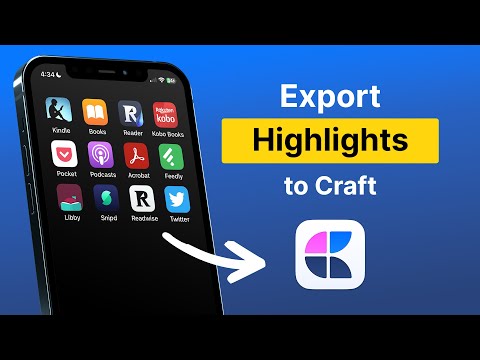 How to Export Your Highlights to Craft