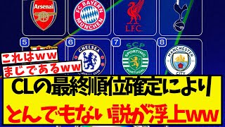 CLの最終順位確定で・・とんでもない説が浮上してしまうww