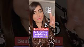 6 FREE Content Creation Tools For Beginners! 🤫 #contentcreationtools