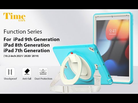 Timecity iPad 9th/ 8th/ 7th Generation (10.2 Inch) Case 2019/2020/ 2021 Easy Carry Case