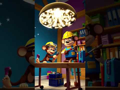 monkey doing electric work #gaming #smartphone #viral #cartoonbackgroundmusic