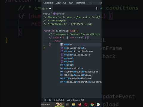 What is Recursion in JavaScript in a MINUTE! 👩‍💻 #shorts #js #programming #coding