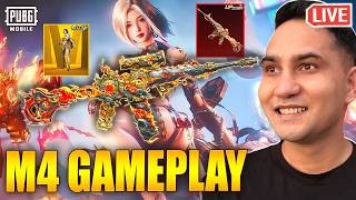 (vert) FIRE M416 SQUAD WIPES | MAXED CRIMSON SKYBLADE M416 GAMEPLAY #shortsfeed