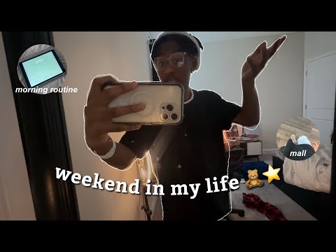 weekend in my life 🧸⭐️ (cleaning, ootd, chatting, grwm)