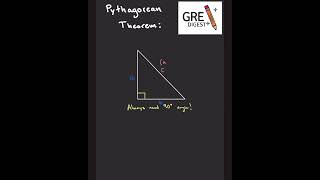 GRE Digest Pythagorean Theorem #greprep #maths #gredigest #education