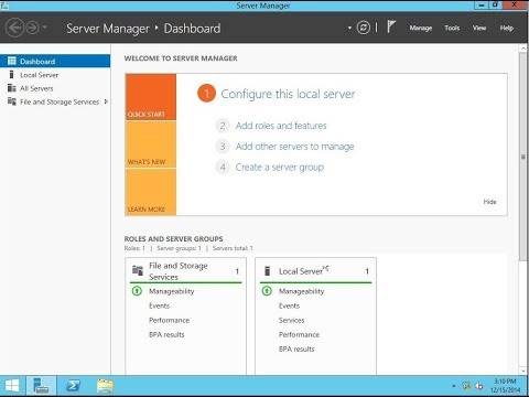 To Configure Intial server settings