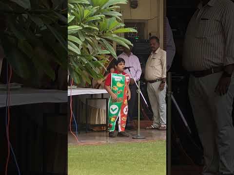 शिवमने शाळेमध्ये सादर केली सुंदर कविता. *"Healthy Food, Junk Food"* #WorldFoodDay