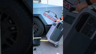 Anker SOLIX F3800 Powers a Tesla Cybertruck