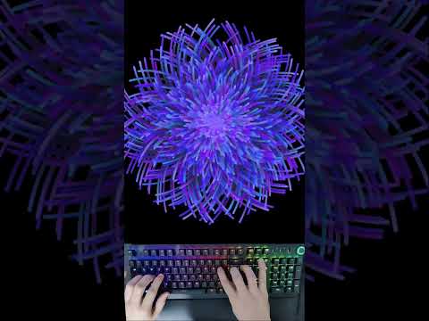 ASMR Coding - Satisfying animated flower with JavaScript
