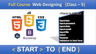 Forms and Input Tags in HTML 5  | HTML CSS Website Design In Hindi | Part#5