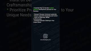 4 Essential Tips for Custom Software Success Own Your Digital Future - WEBWIDE