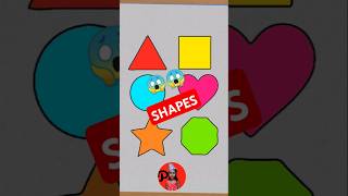 Learn to Draw EASY SHAPES 🟡🟦 for Kids  ! #shorts #howto