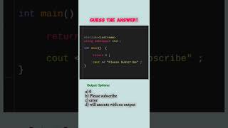 Problem solving c++ MCQ| Basic c++ questions #coding #quiz #interviewquestions #gate2026