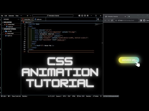 Learn CSS Animation In less than 15 min (Reel Example)