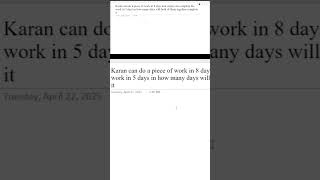 TIME & WORK #quanttricks #timeandworkshortcutformula @LearnForFree112