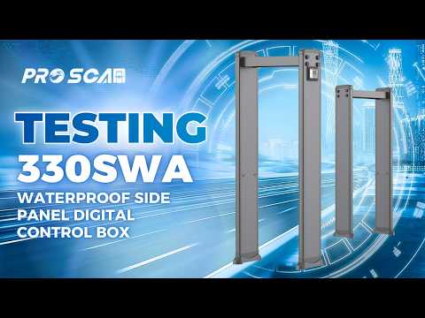 Walk-through metal detector 330SWA | Waterproof Side Panel Digital Control Box - ProScan Global