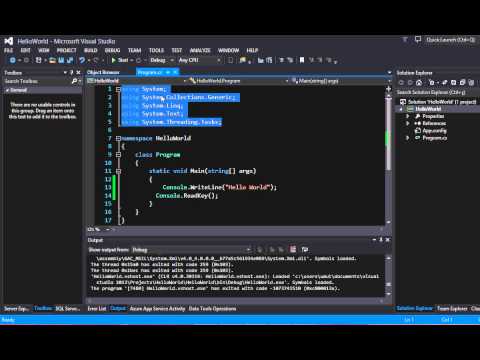 C# Hello World Uygulaması