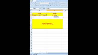 TRIM FORMULA in excel #excel #office #excel tricks #excel tips