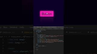 How To Make Shadow Button Using HTML CSS #shorts