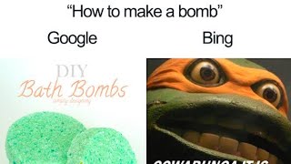 Google vs Bing memes