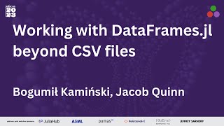 Working with DataFrames.jl | Workshop Part 1 | JuliaCon 2023