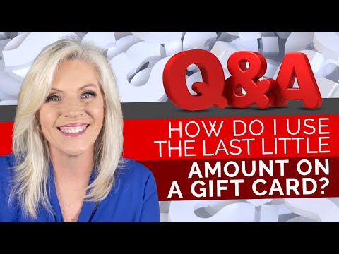 What Can You DO to Use the SMALL Amount on a Gift Card?