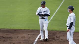 2022.09.03 埼玉西武-東京ヤクルト(カーミニーク) 平沼翔太 打席シーン