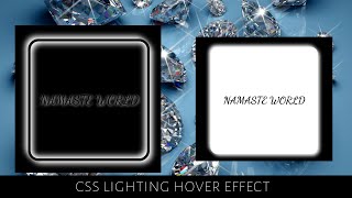 css neon light rubber hover effect | css animation tutorial | programing using html css easy video