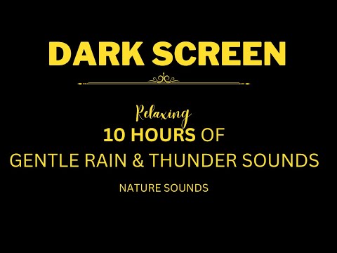 Rain Sounds For Sleeping - 99% Instantly Fall Asleep With Rain And Thunder Sound At Night
