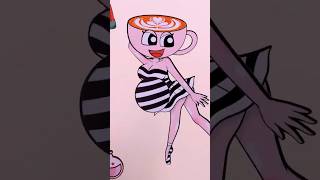 BRAINROT Tung Tung Tung Sahur With Pregnant Ballerina Cappuccina | Sticker Book | Paper DIY