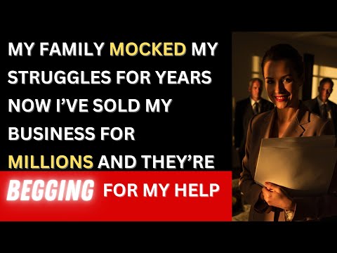 My Family Mocked My Struggles For Years—Now I’ve Sold My Business For Millions And They’re Begging..
